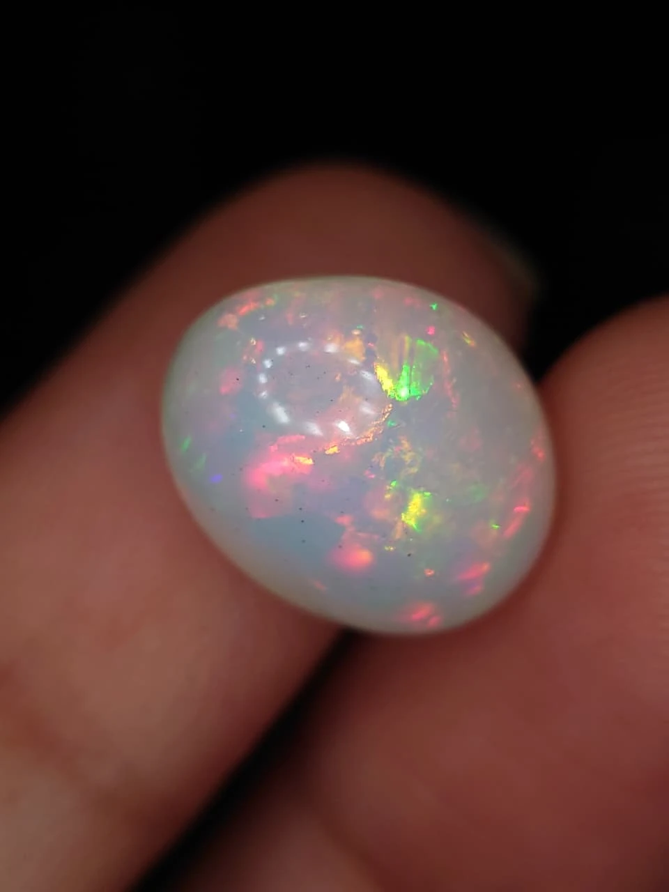 5.9ct Natural White Ethiopian Opal — view 2
